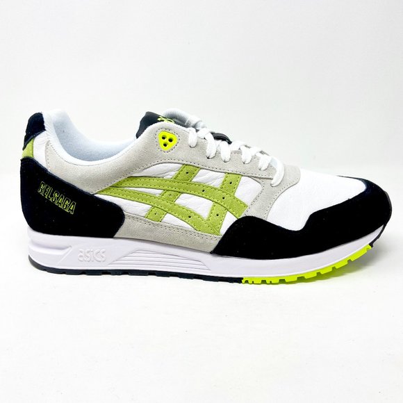 Asics Other - Asics Gel-Saga White Flash Yellow Mens Running Sneakers Size 12